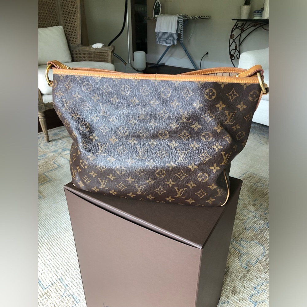 Louis Vuitton Brown Monogram Delightful MM Shoulder Bag